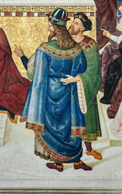 Fresco on the South-East wall of the Piccolomini Library in Siena