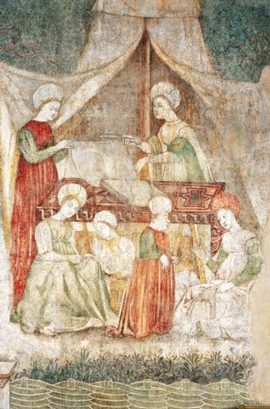 Interior fresco from the Bicocca degli Arcimboldi in Milan