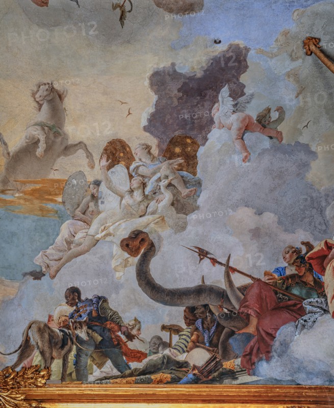 Palazzo Clerici,  Galleria degli arazzi o salone del Tiepolo