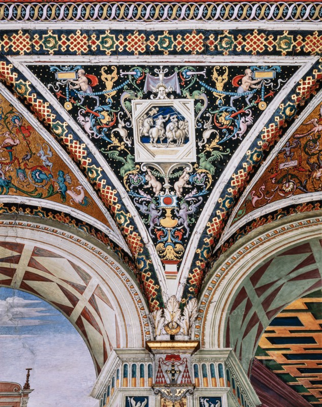 Vault of the Piccolomini Library in Siena