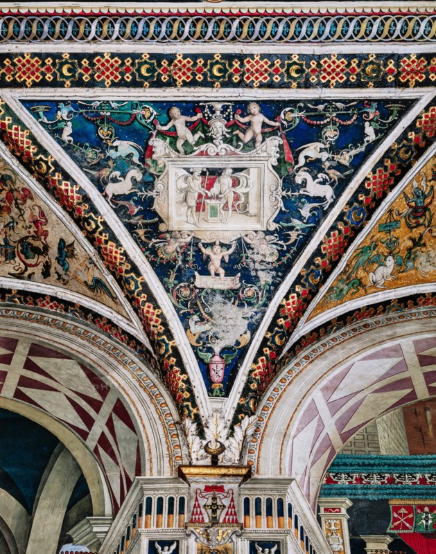 Vault of the Piccolomini Library in Siena