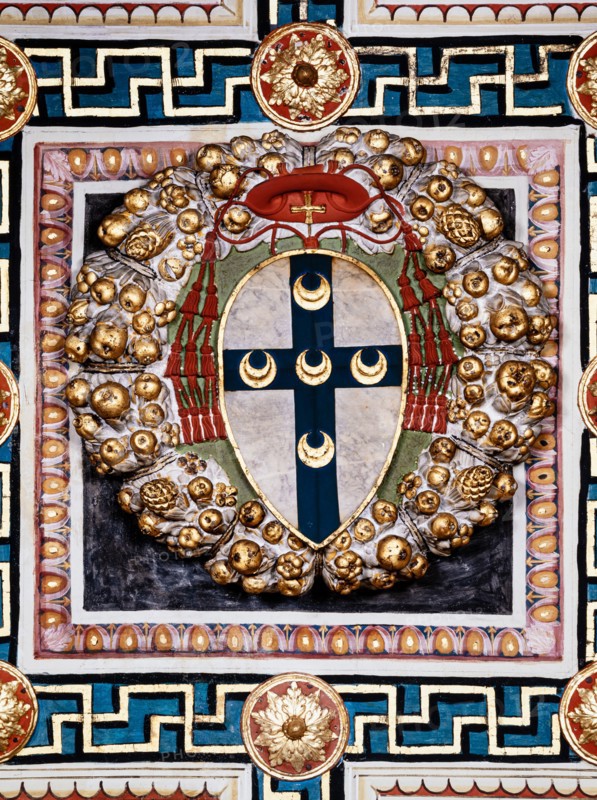 Décor du plafond de la Libreria Piccolomini à Sienne