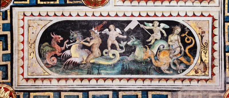 Ceiling of the Piccolomini Library in Siena