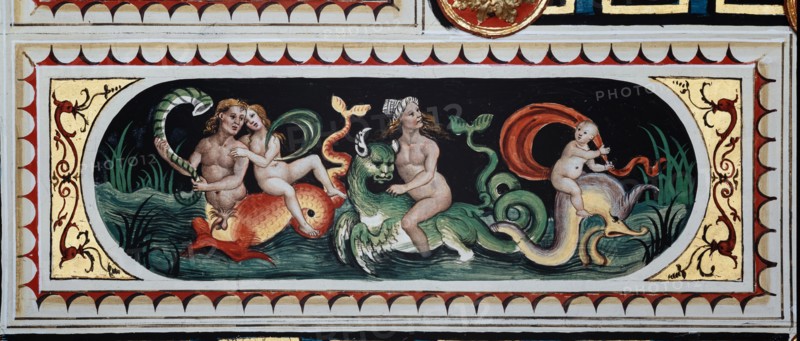 Décor du plafond de la Libreria Piccolomini à Sienne