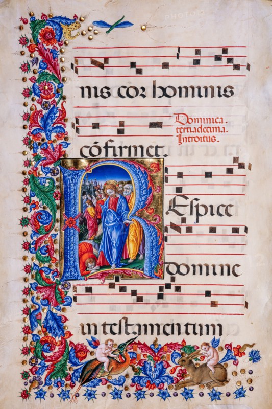 Recueil de chants conservé à la Libreria Piccolomini de Sienne