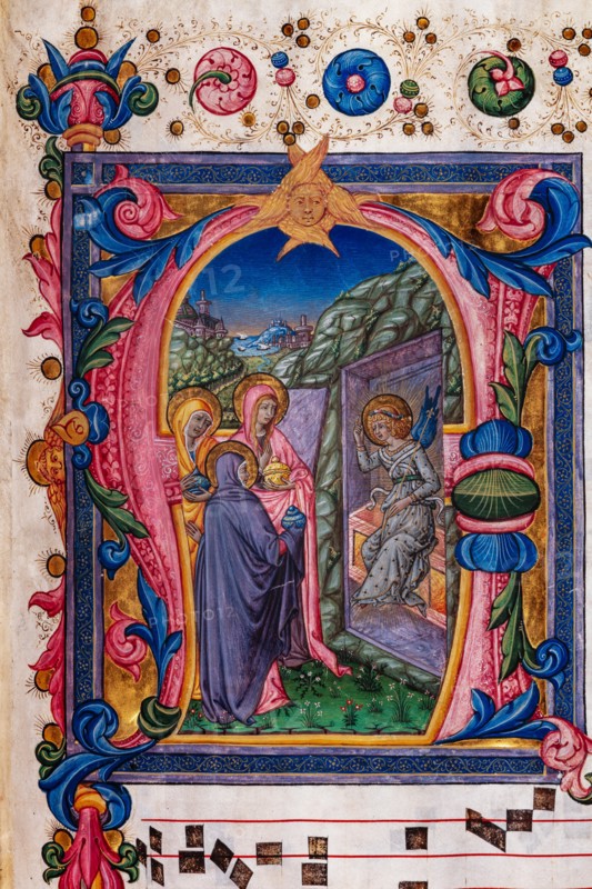 Recueil de chants conservé à la Libreria Piccolomini de Sienne