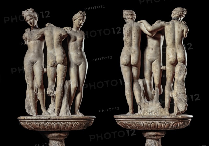 The Three Graces, of the Piccolomini Library in Siena