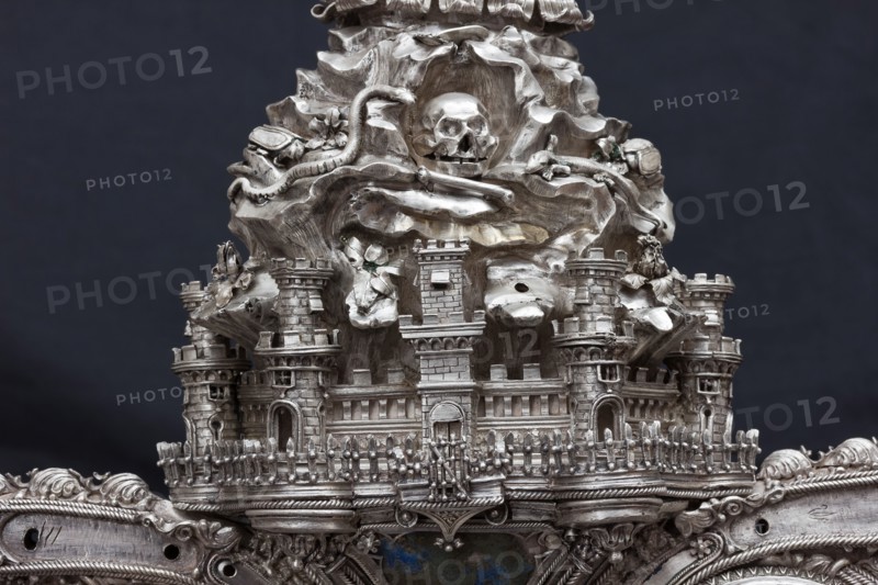 Détail de la Grande Croix d'argent du Trésor de Saint-Jean, Museo dell'Opera del Duomo, Florence
