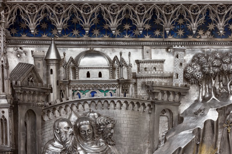 Détail de l'autel en argent du Trésor de Saint-Jean, Museo dell'Opera del Duomo, Florence