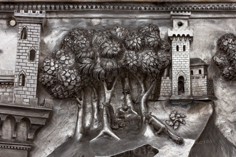 Détail de l'autel en argent du Trésor de Saint-Jean, Museo dell'Opera del Duomo, Florence