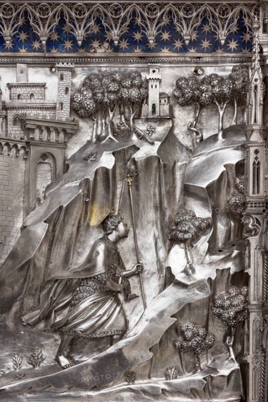 Détail de l'autel en argent du Trésor de Saint-Jean, Museo dell'Opera del Duomo, Florence