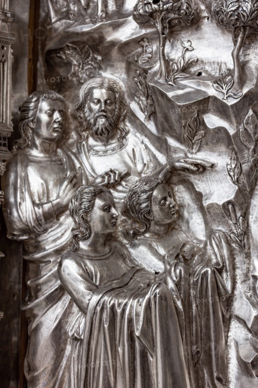 Détail de l'autel en argent du Trésor de Saint-Jean, Museo dell'Opera del Duomo, Florence