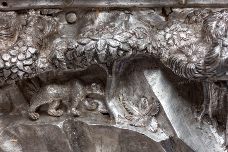 Détail de l'autel en argent du Trésor de Saint-Jean, Museo dell'Opera del Duomo, Florence