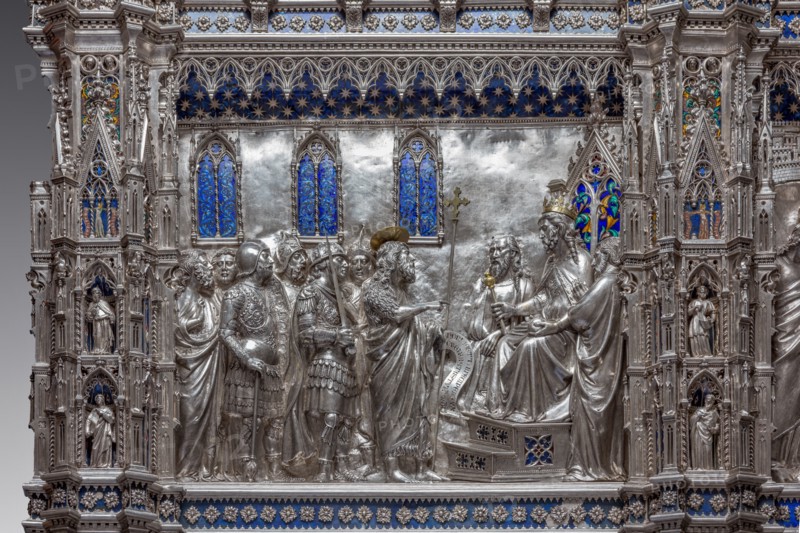 Détail de l'autel en argent du Trésor de Saint-Jean, Museo dell'Opera del Duomo, Florence