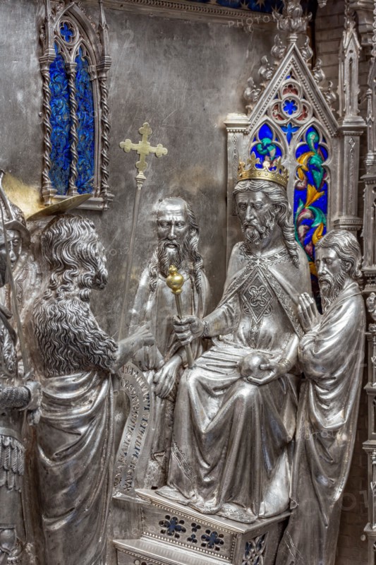 Détail de l'autel en argent du Trésor de Saint-Jean, Museo dell'Opera del Duomo, Florence