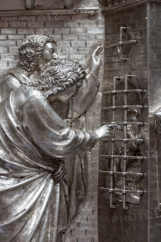 Détail de l'autel en argent du Trésor de Saint-Jean, Museo dell'Opera del Duomo, Florence