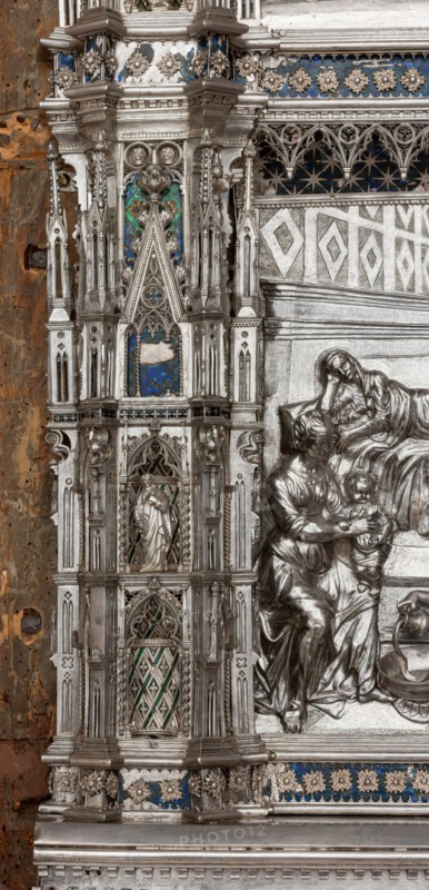 Détail de l'autel en argent du Trésor de Saint-Jean, Museo dell'Opera del Duomo, Florence