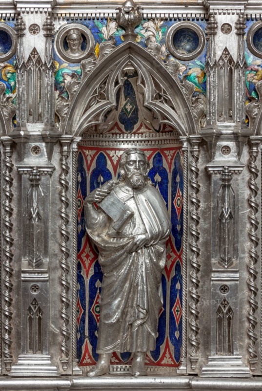 Détail de l'autel en argent du Trésor de Saint-Jean, Museo dell'Opera del Duomo, Florence