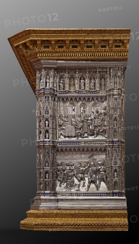 Détail de l'autel en argent du Trésor de Saint-Jean, Museo dell'Opera del Duomo, Florence