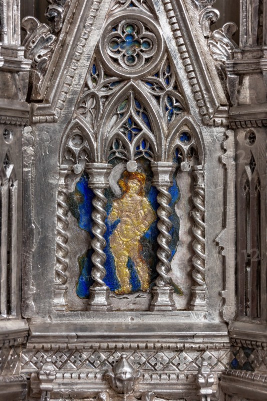 Détail de l'autel en argent du Trésor de Saint-Jean, Museo dell'Opera del Duomo, Florence