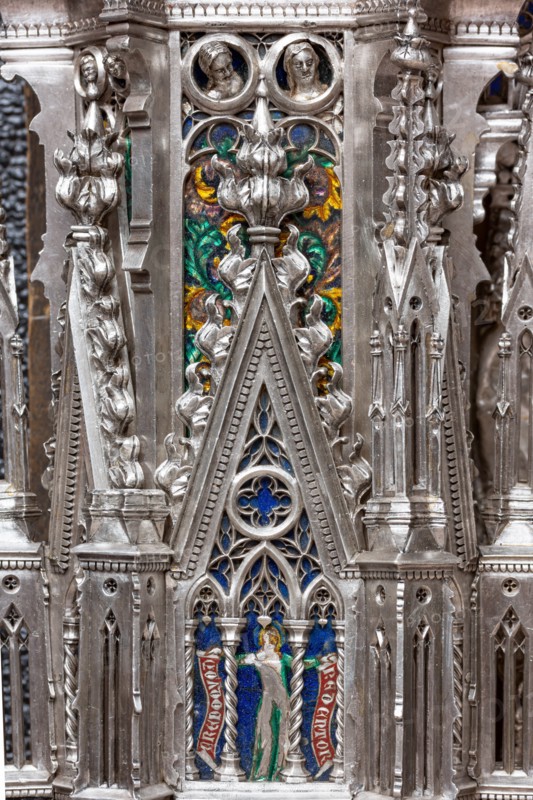 Détail de l'autel en argent du Trésor de Saint-Jean, Museo dell'Opera del Duomo, Florence