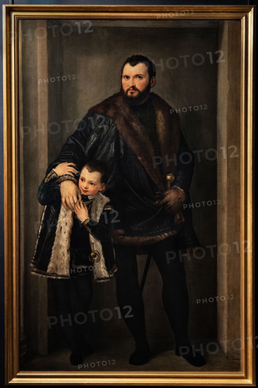 “Portrait of Iseppo Porto and his son Leonida”, by Veronese