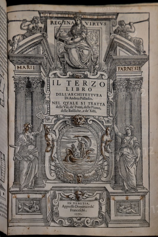 Page of the third of “The four volumes on architecture”, by Andrea Palladio