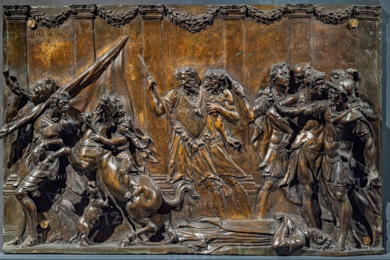 “Episode regarding the martyrdom of St. Daniel”, by Tiziano Aspetti