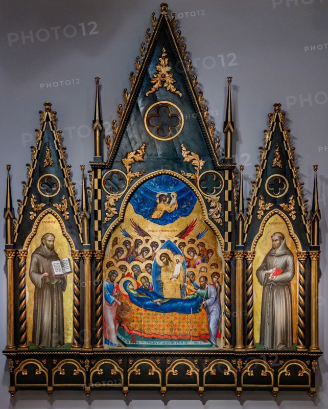“Dormitio Virginis, St. Francis of Assisi, St. Anthony of Padua”, by Paolo Veneziano
