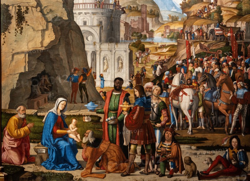 “Adoration by the Wise Men”, by Marcello Fogolino