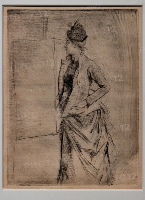 “Portrait of a Standing Young Woman in Profile” by Giovanni Boldini
