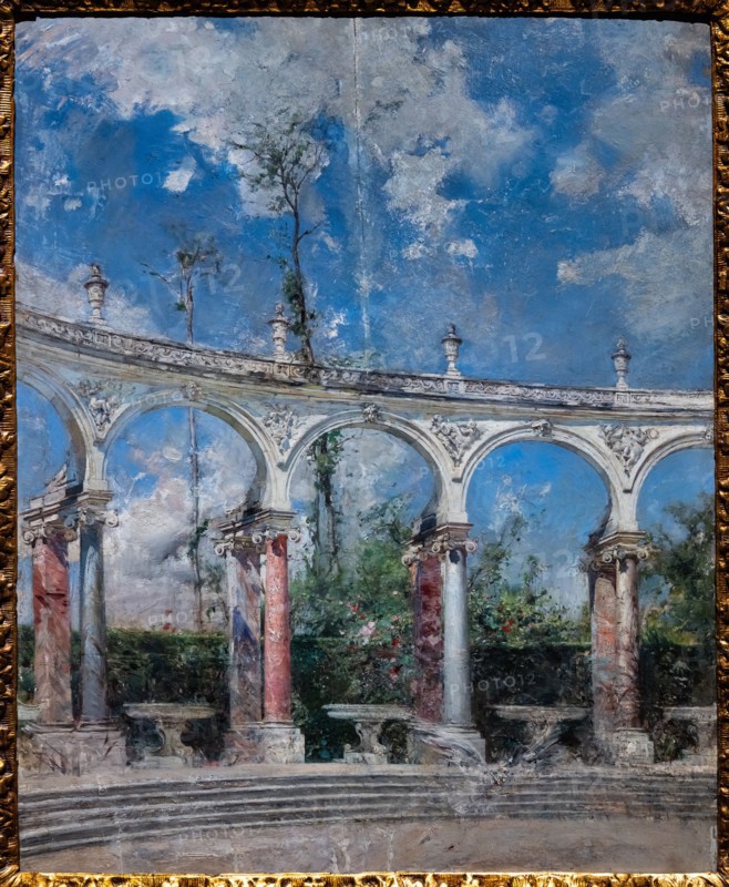 “The colonnade at Versailles” by Giovanni Boldini
