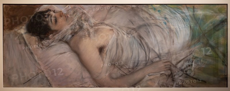 “The Countess of Rasty Reclining” by Giovanni Boldini