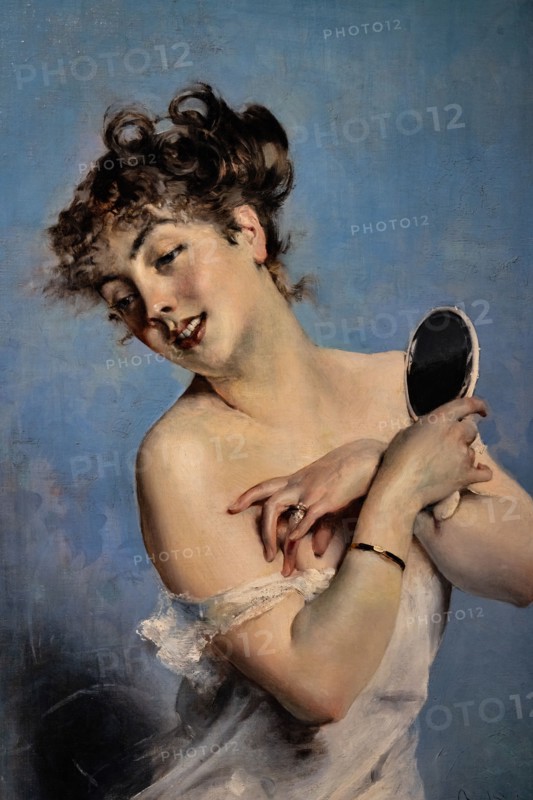 “Young Woman in Déshabillé” by Giovanni Boldini