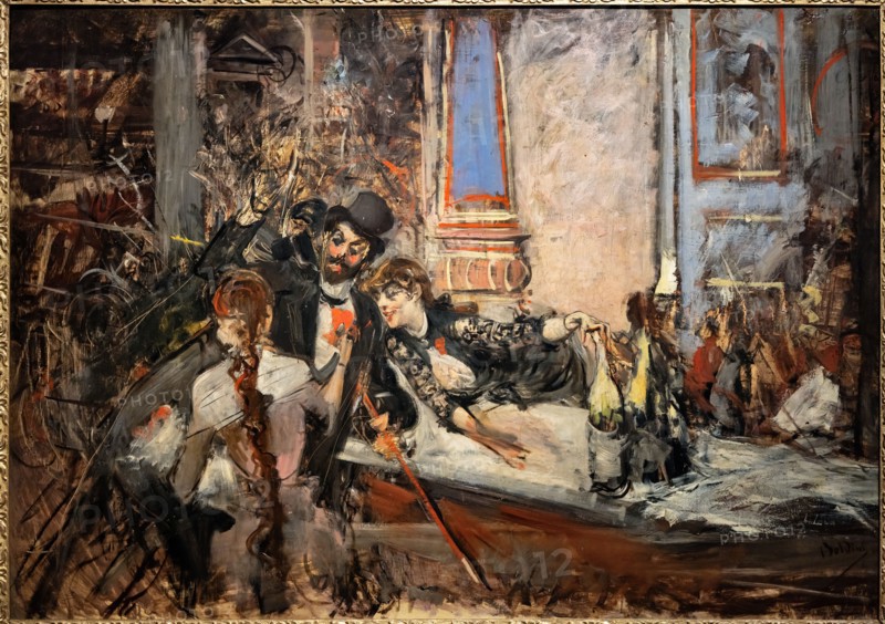“At the Folies Bergère” by Giovanni Boldini