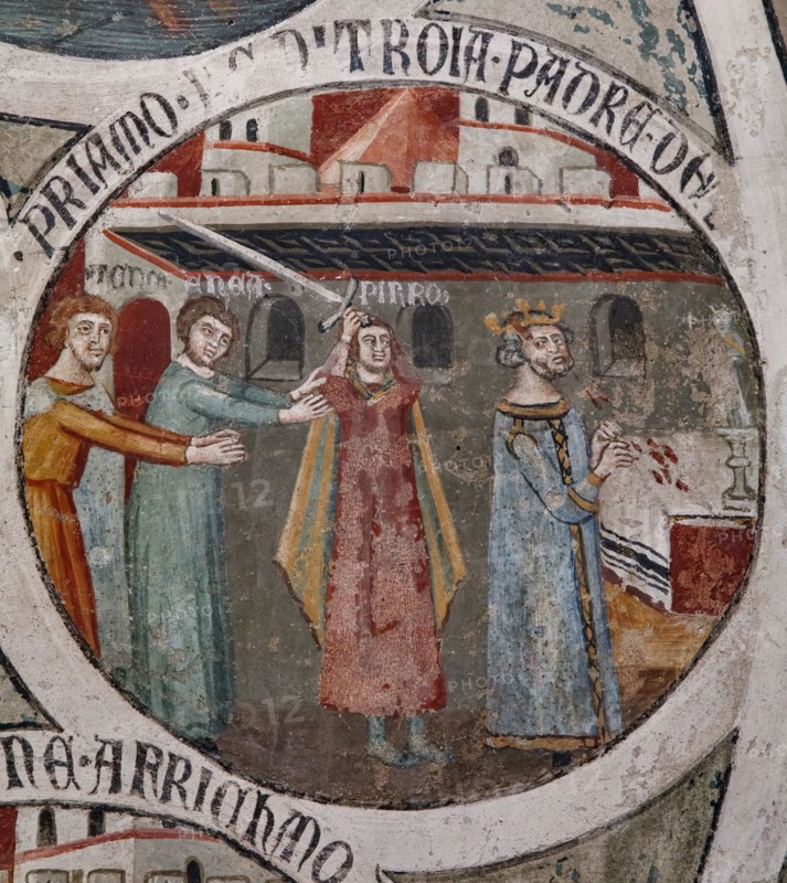 “La morte di Priamo per mano di Pirro