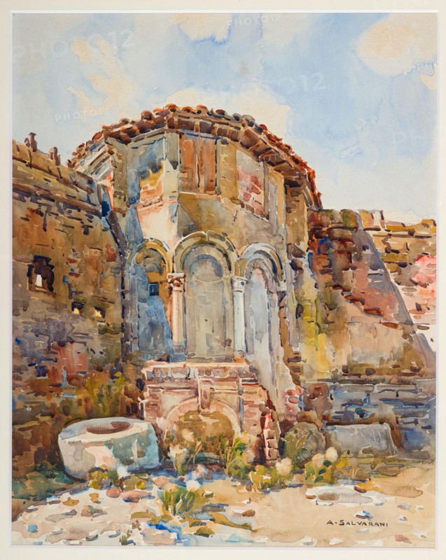 “Small Courtyard in the circle of the castle of Carpi”