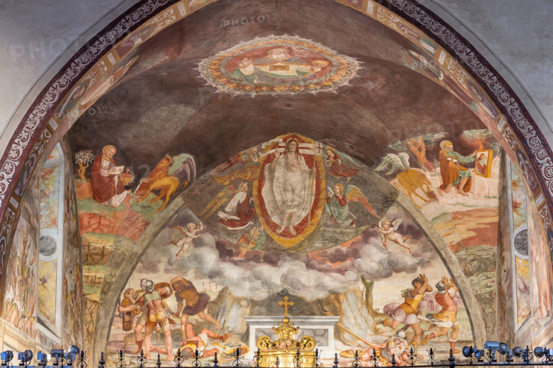 Bergamo, Città alta, Church of S. Michele al Pozzo Bianco: frescoes of the central chapel, probably by G. B. Guerinoni (1577).
Bergamo (BG), Lombardia - Lombardy, Italia - Italy