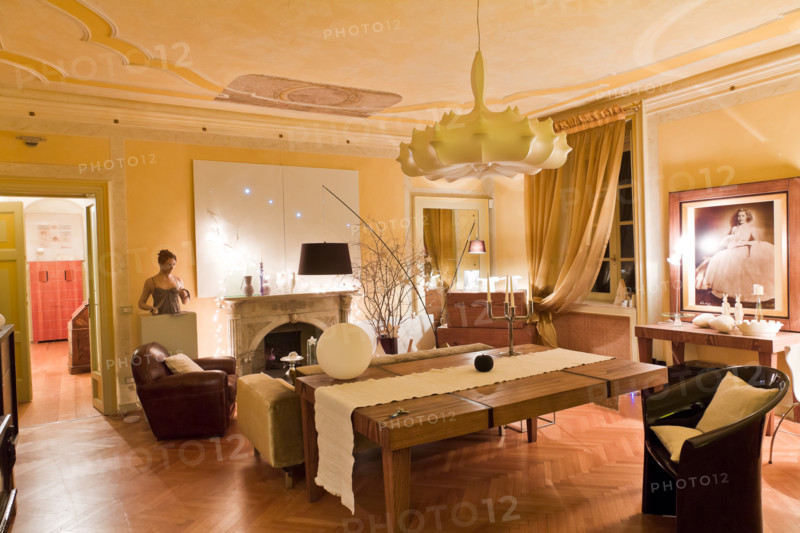 Palazzo Stampa (dimora storica che oggi aderisce al marchio Bergamo Charme): interno.
Bergamo (BG), Lombardia, Italia - Italy