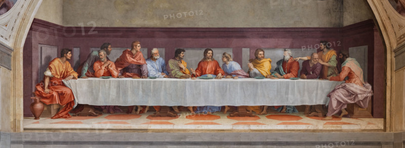 “Cenacolo”,  di Andrea del Sarto, affresco  (525x871 cm), databile al 1511-1527. L’opera è  conservata nel refettorio del monastero vicino alla chiesa di San Salvi a Firenze.

[ENG]
“The Last Supper”, by Andrea del Sarto, fresco (525x871 cm), datable to 1511-1527. The work is preserved in the refectory of the monastery near the church of San Salvi in Florence.
Chiesa di San Salvi, Refettorio, Firenze (FI) - Florence, Toscana - Tuscany, Italia - Italy
