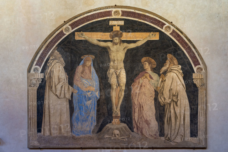 “Crocifissione”, affresco di Andrea del Castagno, 1453-5, collocato refettorio del monastero di Sant'Apollonia a Firenze, oggi museo del Cenacolo di Sant’Apollonia.  

[ENG]
 “Crucifixion by Andrea del Castagno, 1453-5, fresco located in the refectory of the monastery of Sant'Apollonia in Florence, now the museum of the Cenacle of Sant'Apollonia.
Museo del Cenacolo di Sant'Apoll, Firenze (FI) - Florence, Toscana - Tuscany, Italia - Italy