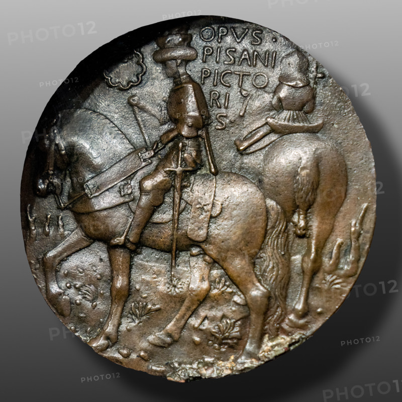 “Gianfrancesco Gonzaga”, medaglia in bronzo di Pisanello (Antonio di Puccio Pisano), 1445-7. Retro.

[ENG]
“Gianfrancesco Gonzaga”, bronze medal, by Pisanello (Antonio di Puccio Pisano), 1445-7. Reverse.
Castello Sforzesco, Gabinetto nu, Milano (MI) - Milan, Lombardia - Lombardy, Italia - Italy
