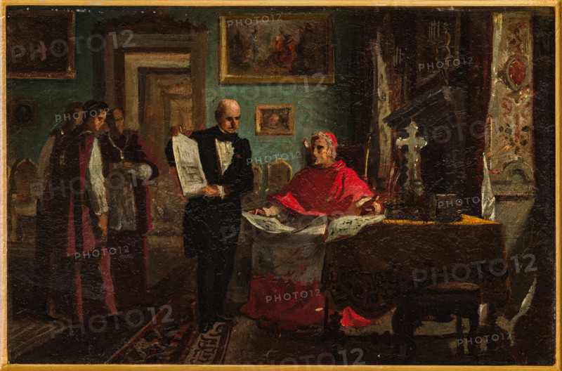 “Scena” di Prospero Piatti (FE 1840 - 1902).
Olio su cartone, cm. 26,5 x 39,5.
Collezione Assicoop Unipol, inv. n° 798
Collezione Assicoop - Unipol, Modena (MO), Emilia Romagna, Italia - Italy