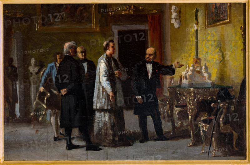“Scena” di Prospero Piatti (FE 1840 - 1902).
Olio su cartone, cm. 26,5 x 39,5.
Collezione Assicoop Unipol, inv. n° 799
Collezione Assicoop - Unipol, Modena (MO), Emilia Romagna, Italia - Italy
