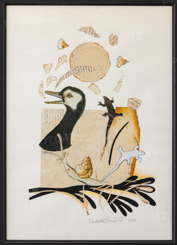 Collezione Assicoop Unipol, inv. n° 862 
Maria Antonietta Moncalieri: “Da una poesia”; (collage, 68x48).