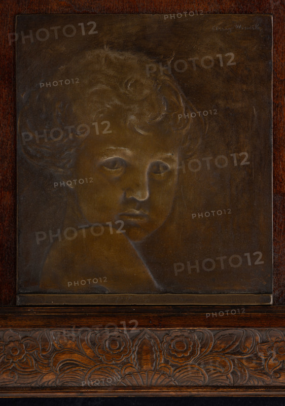 Collezione Assicoop Unipol, inv. n° 866: 
Arrigo Minerbi; " Fanciullo “  (bassorilievo in bronzo, 25,5x22).