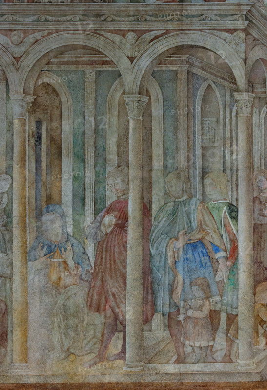 Pisa, Camposanto monumentale:
“Maledizione di Cam”, affreschi di Benozzo Gozzoli, 1469/70.
Particolare.

[ENG]
Pisa, Monumental Cemetery: 
 “The Curse of Ham”, frescoes by Benozzo Gozzoli, 1469/70. 
Detail.
Camposanto Monumentale, Pisa (PI), Toscana - Tuscany, Italia - Italy