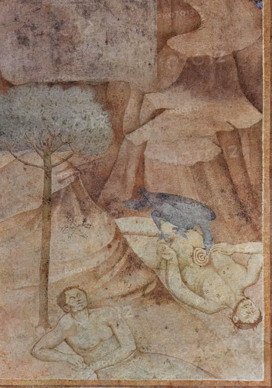 Pisa, Camposanto monumentale:
 ”Diluvio Universale”;  affreschi di Piero di Puccio, 1389/1391.
Particolare.

[ENG]
Pisa, Monumental Cemetery: 
 “Great Flood”; frescoes by Piero di Puccio - 1389/1391. 
Detail.
Camposanto Monumentale, Pisa (PI), Toscana - Tuscany, Italia - Italy
