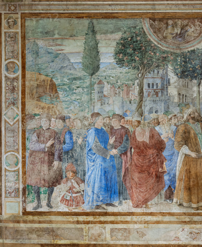 Pisa, Monumental Cemetery: 
 “Construction of the Tower of Babel”, frescoes by Benozzo Gozzoli, 1469/70. 
Detail.
Camposanto Monumentale, Pisa (PI), Toscana - Tuscany, Italia - Italy
