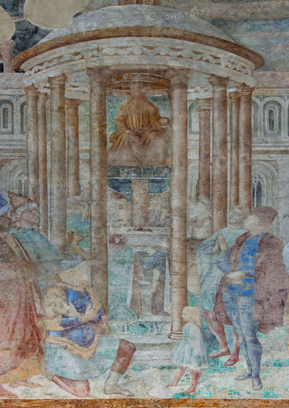 Pisa, Monumental Cemetery: 
“Abraham and the Worshippers of Belus (Baal)”, frescoes by Benozzo Gozzoli, 1470/71. 
Detail.
Camposanto Monumentale, Pisa (PI), Toscana - Tuscany, Italia - Italy